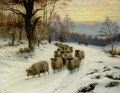 pastor en invierno
